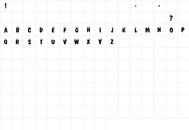 CracklingFire Regular Character Map