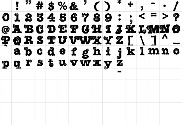 Creepy Spiders Demo Regular Character Map Creepy Spiders Demo Regular Character Map