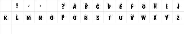 CrackFir Regular Character Map CrackFir Regular Character Map