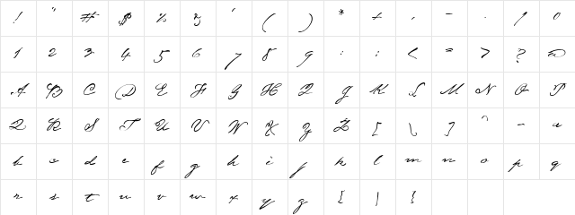 AL Constitution Regular Character Map