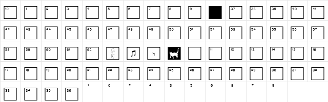CrosswordLowNumbers Regular Character Map CrosswordLowNumbers Regular Character Map