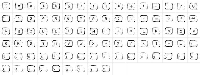 AL Keyboard Regular Character Map
