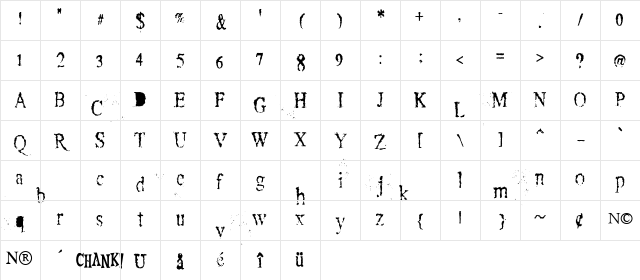 Crusti Medium Character Map Crusti Medium Character Map