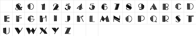 Crystal Gypsy Regular Character Map