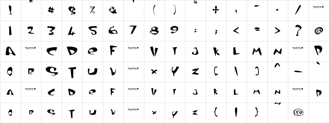 Curved air Regular Character Map Curved air Regular Character Map