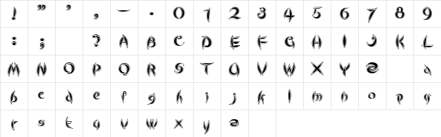 Cute Line Character Map