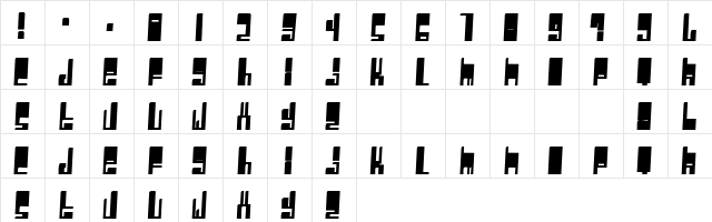 Cyberwhiz Regular Character Map