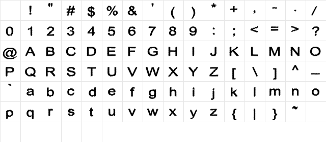 Cylonic Crossdraft Regular Character Map Cylonic Crossdraft Regular Character Map