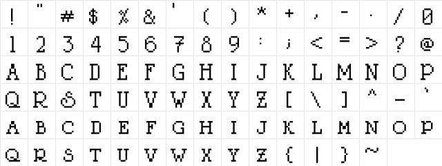 LitterLover Regular Character Map