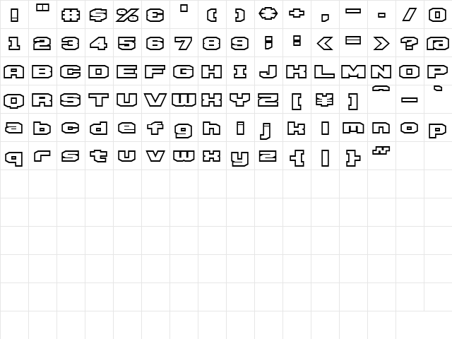 D3 Egoistism outline Regular Character Map