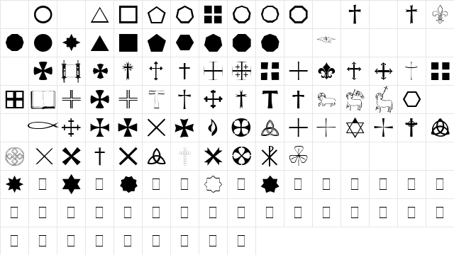 Little Regular Character Map