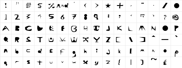 Ala Carte G   G Character Map