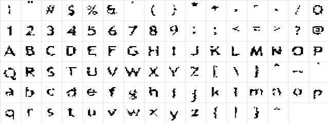 Damn the Man Regular Character Map Damn the Man Regular Character Map
