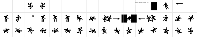 DanceFloor eXit Regular Character Map DanceFloor eXit Regular Character Map