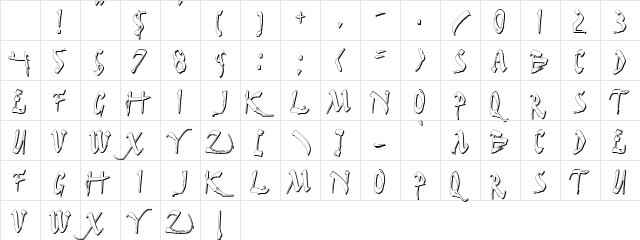Dark Horse Shadow Shadow Character Map