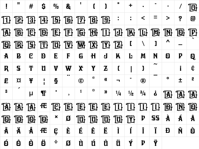 Davida Becker Initials Regular Character Map Davida Becker Initials Regular Character Map