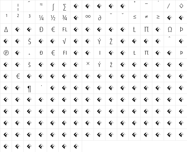 Dax-LightCapsExp Regular Character Map Dax-LightCapsExp Regular Character Map