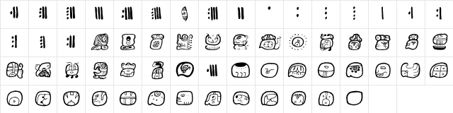 DaysCod Bold Character Map