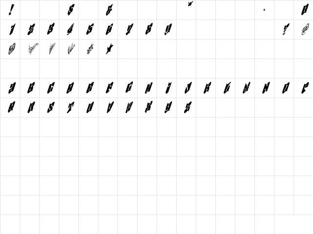 DayTrippin Regular Character Map