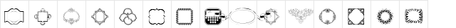 LM Ornaments Regular Character Map LM Ornaments Regular Character Map