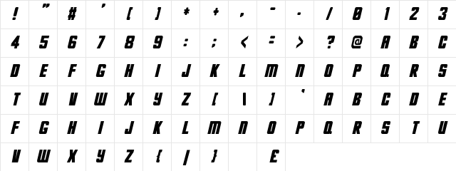 New Regular Character Map