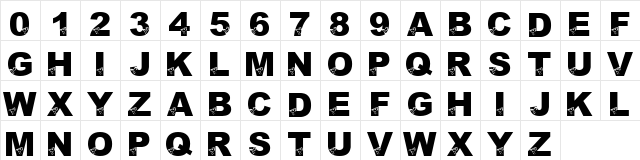 LMS Bird Brain Regular Character Map LMS Bird Brain Regular Character Map