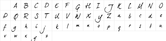 dearJoe 5 CASUAL trial Regular Character Map