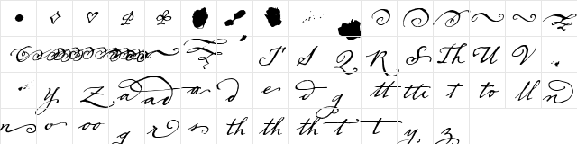 Dear Sarah Swash Character Map Dear Sarah Swash Character Map