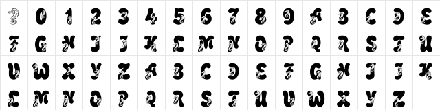 LMS Coral Colt Regular Character Map