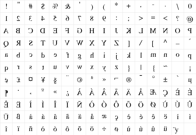 DecoderRingSSK Bold Character Map DecoderRingSSK Bold Character Map