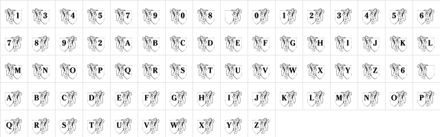 LMS Family Crest Regular Character Map LMS Family Crest Regular Character Map
