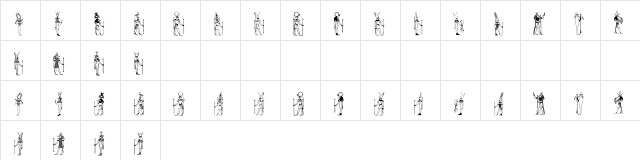 Deities Regular Character Map