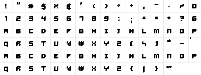 Delilah Bold Character Map Delilah Bold Character Map
