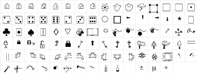 AlbumZwei Regular Character Map