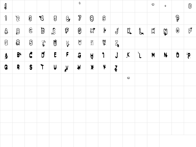 Delta Echo Regular Character Map Delta Echo Regular Character Map