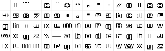 Deluxe Ducks Regular Character Map