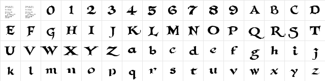 Gabriel Regular Demo lar Character Map