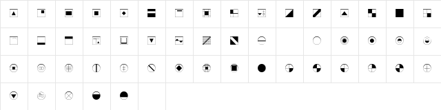 DeStijl Extras Character Map