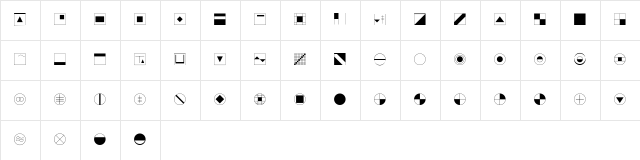 DeStijl Regular Character Map DeStijl Regular Character Map