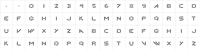 DeStijl Regular Character Map