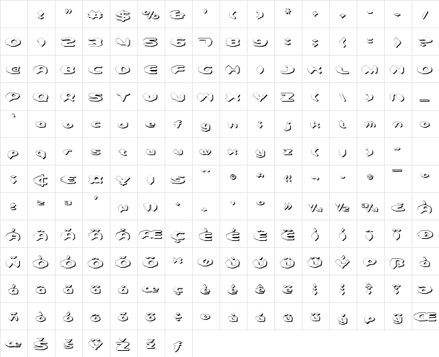 Detonator Shadow Shadow Character Map
