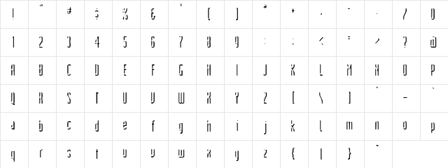 Devil's Handshake Regular Character Map