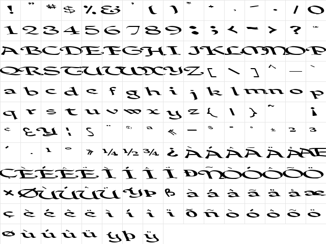 DevotedWorship107 Regular Character Map