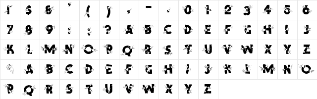 Long Train 1 Regular Character Map