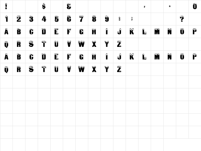 Diamond 2 Regular Character Map Diamond 2 Regular Character Map