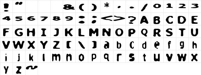 loaf Regular Character Map loaf Regular Character Map