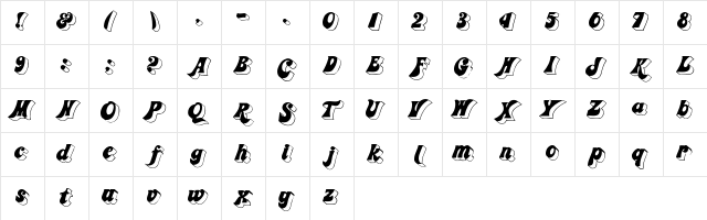 Lochiere Bold Italic Regular Character Map Lochiere Bold Italic Regular Character Map