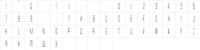 Diner Regular Character Map