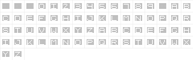 7inch Regular Regular Character Map