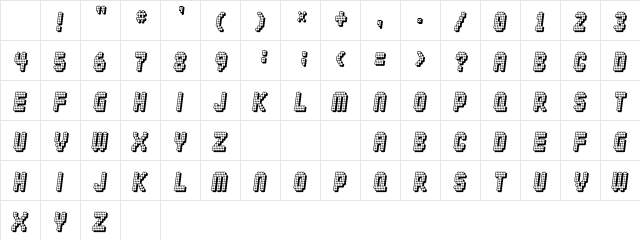Diskoteque Regular Character Map